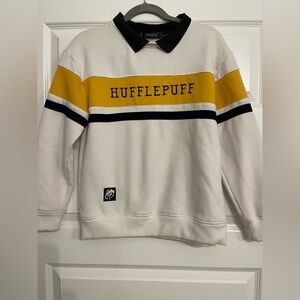 White and Yellow Crewneck Sweater